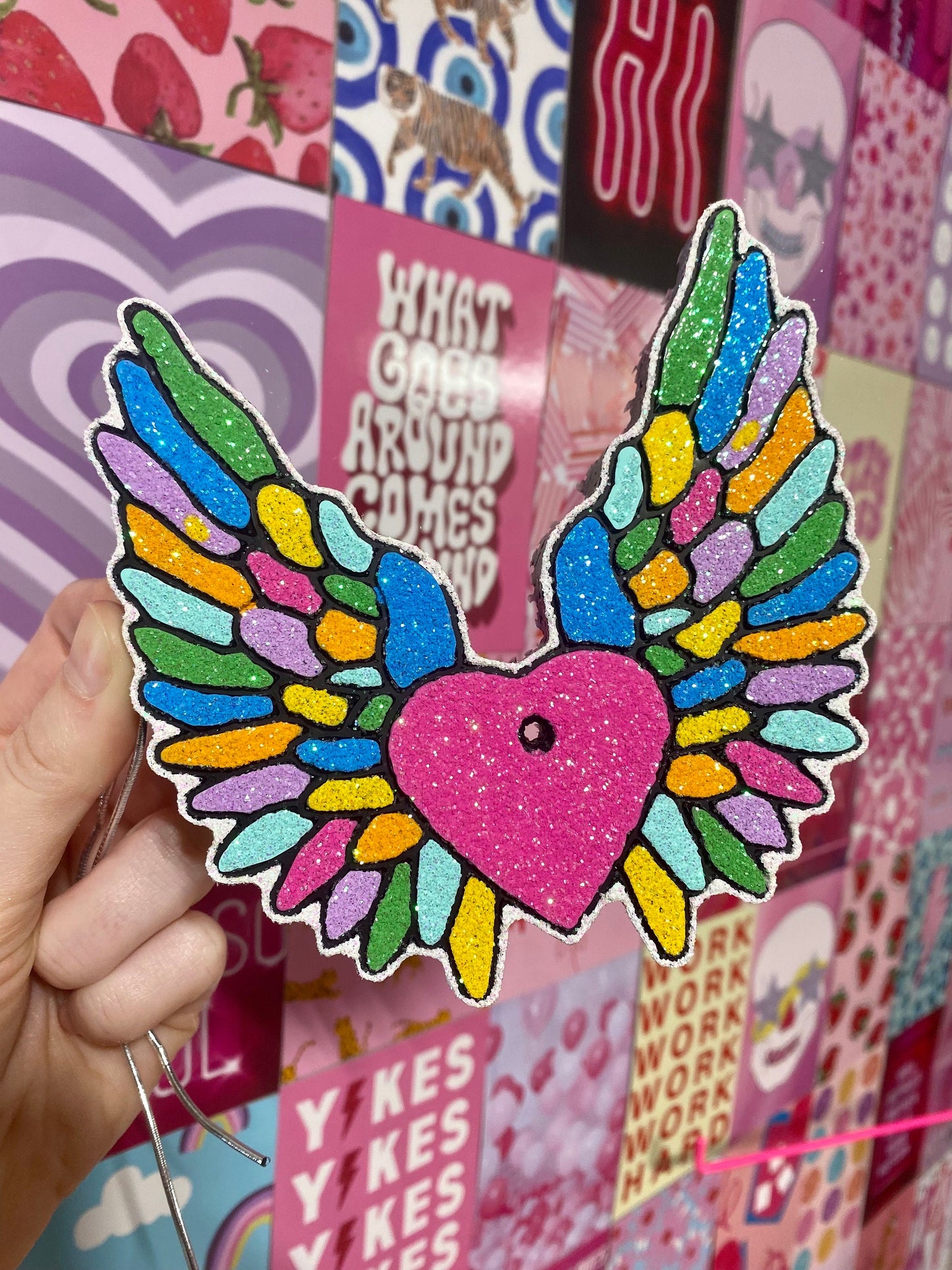 Angel Wings w/ Heart Freshie