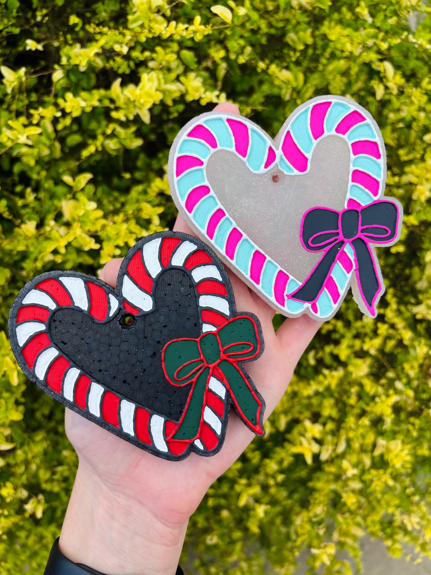 Candy Cane Bow Freshie