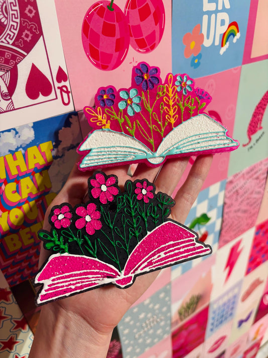 Book with Flowers Freshie