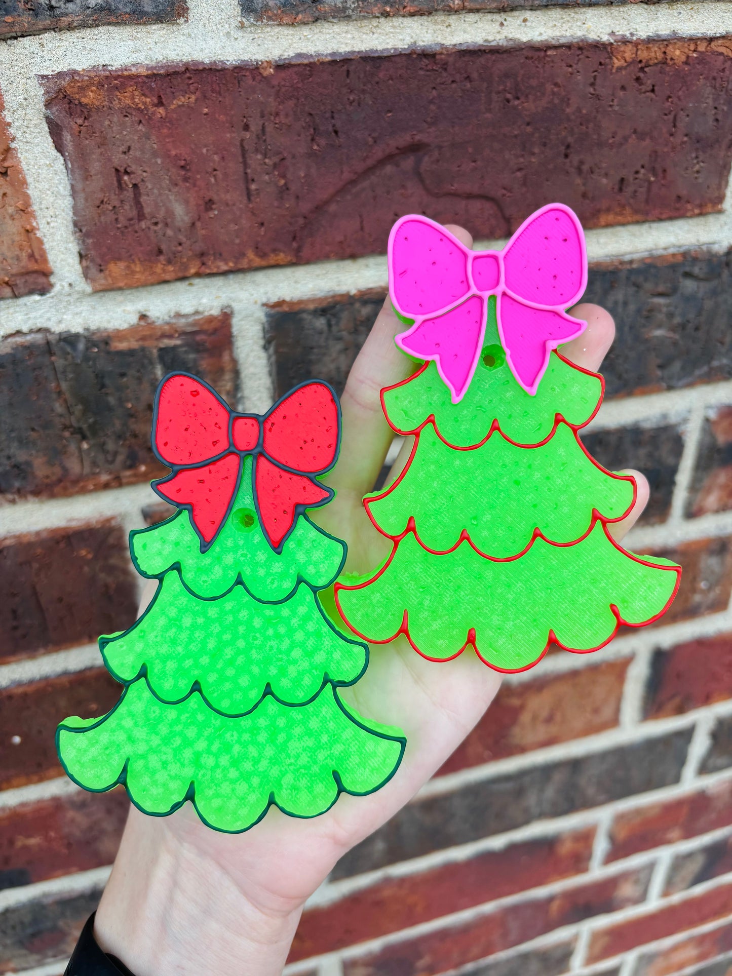 Christmas Tree W/ Bow Freshie