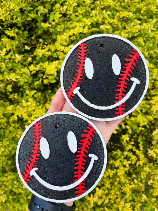 Baseball Smiley Freshie