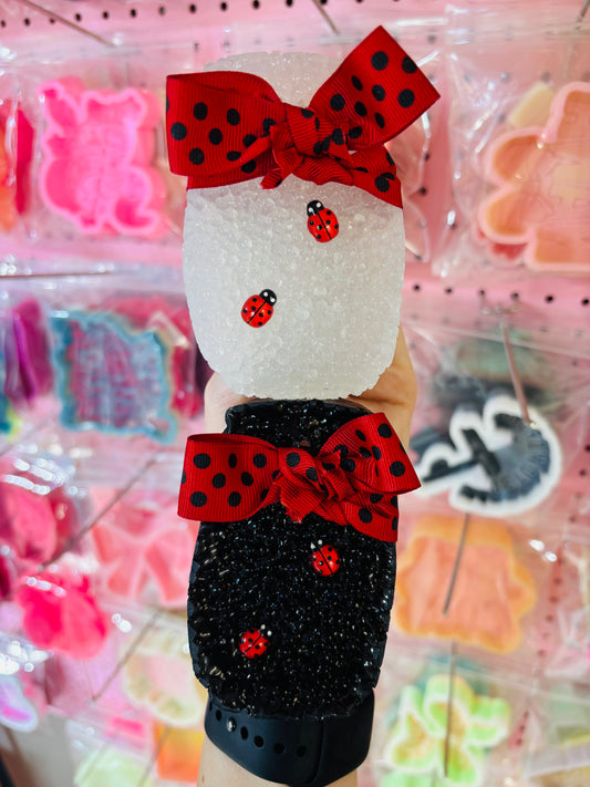Lady Bug Mason Jar