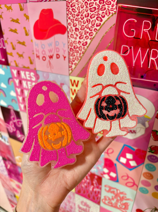 Ghost W/ Pumpkin Freshie