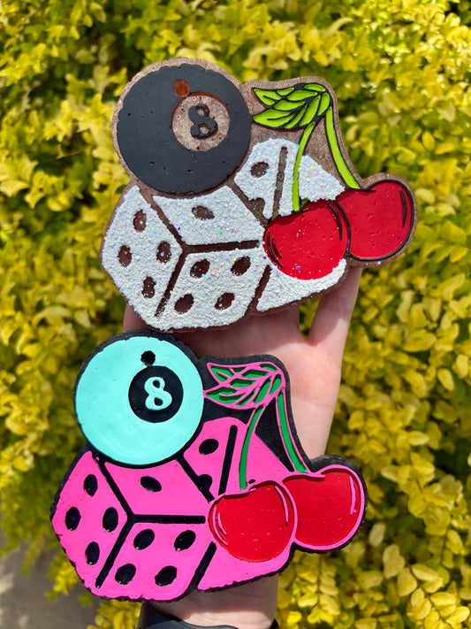 Dice, 8 Ball & Cherry Freshie