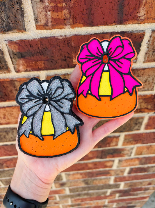 Candy Corn W Bow Freshie