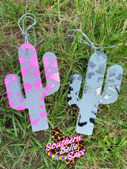 Cactus with Cow print